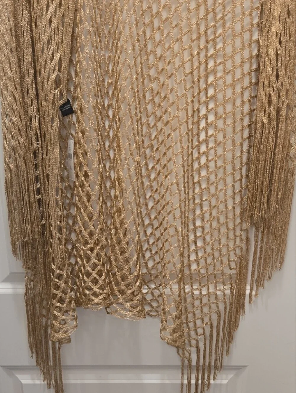 Gold Open-Knit Women's Scarf .